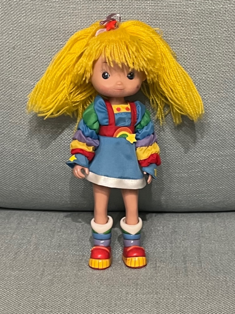 Vintage 1983 Rainbow Brite Doll Yellow Hair Rainbow Dress Mattel Hallmark